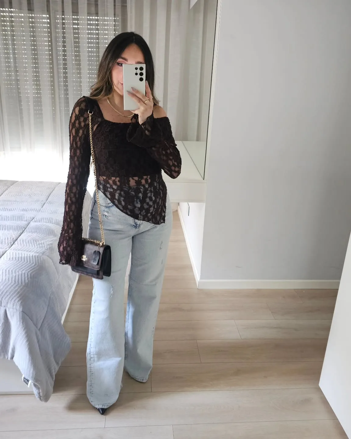 Ice Blue Straight Cut Jeans