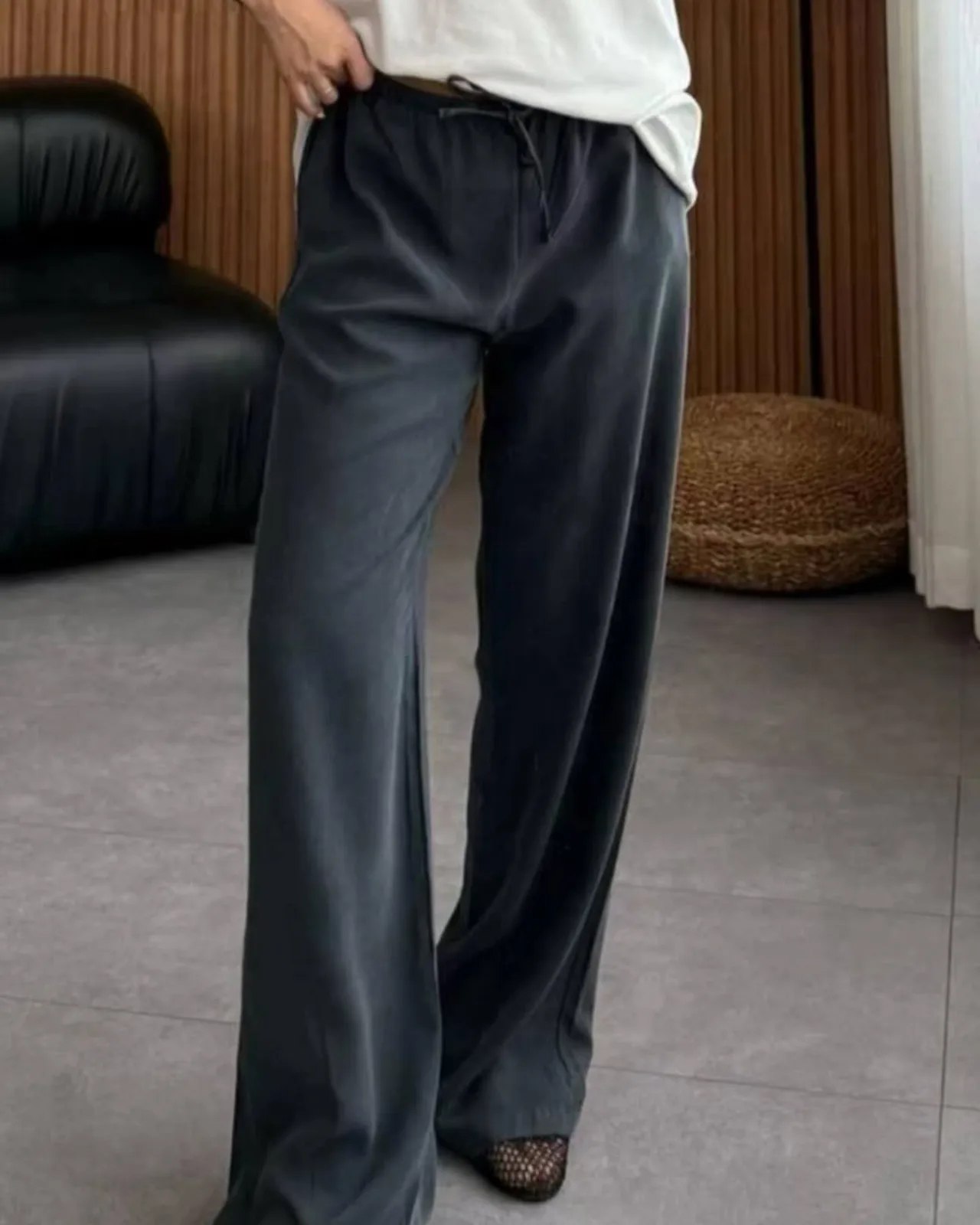 Light Sued Pants view 3