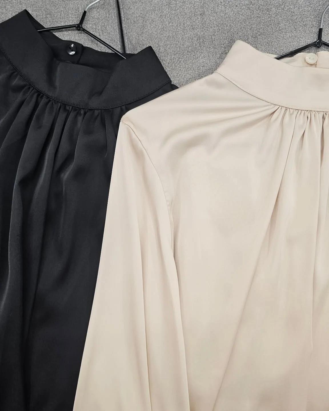High Neck Classy Satin Top view 2