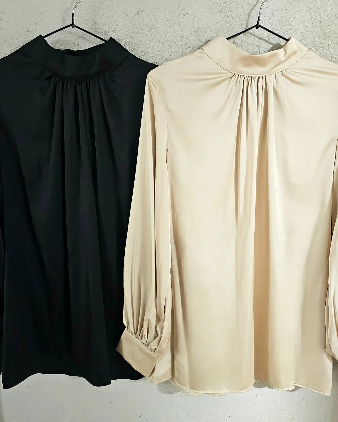 High Neck Classy Satin Top view 8