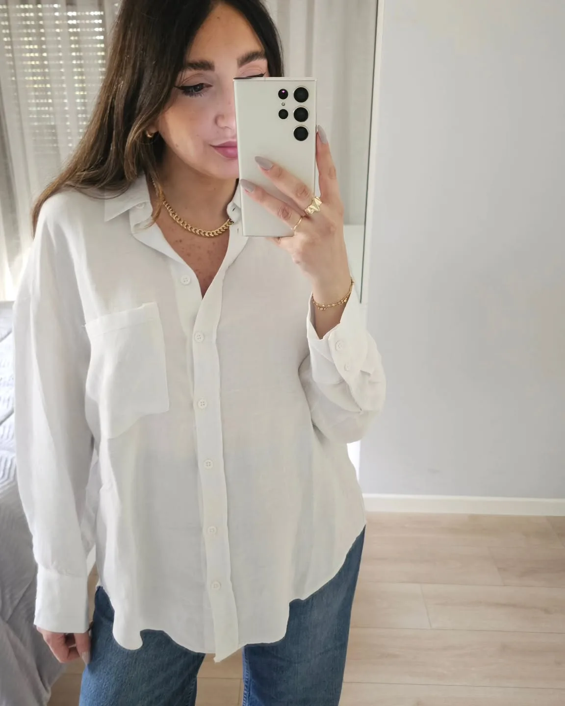 Linen White Shirt view 4