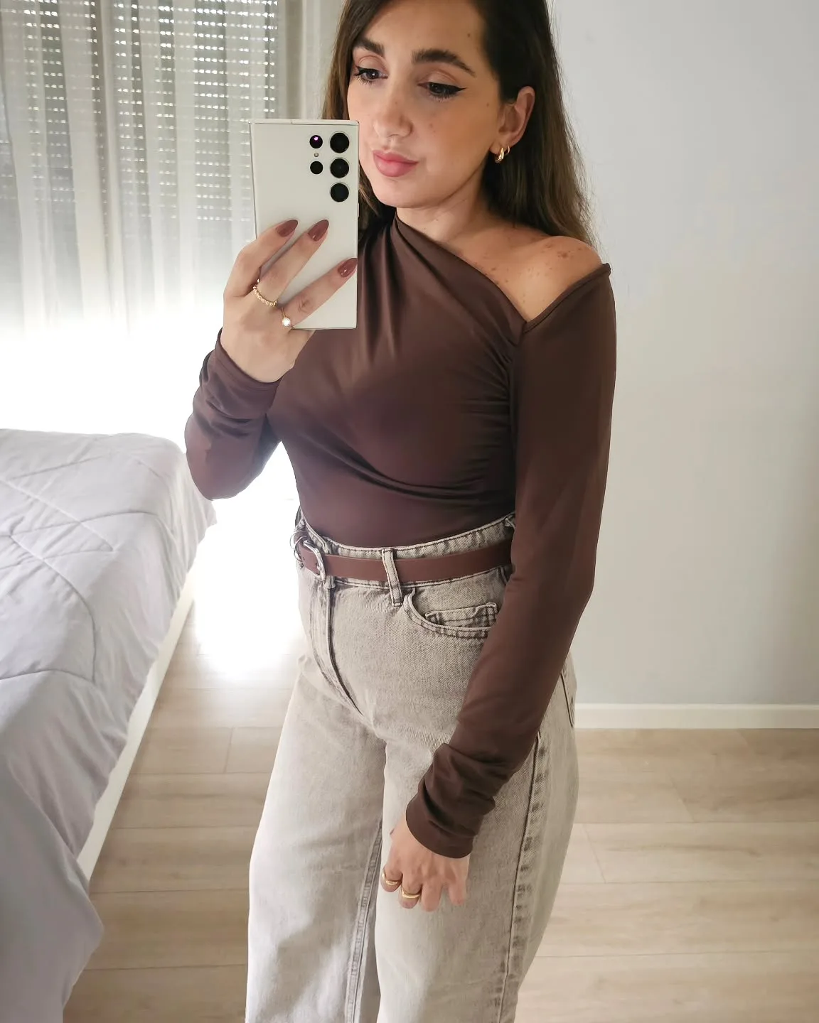 Offshoulder Long Sleeve Top view 3