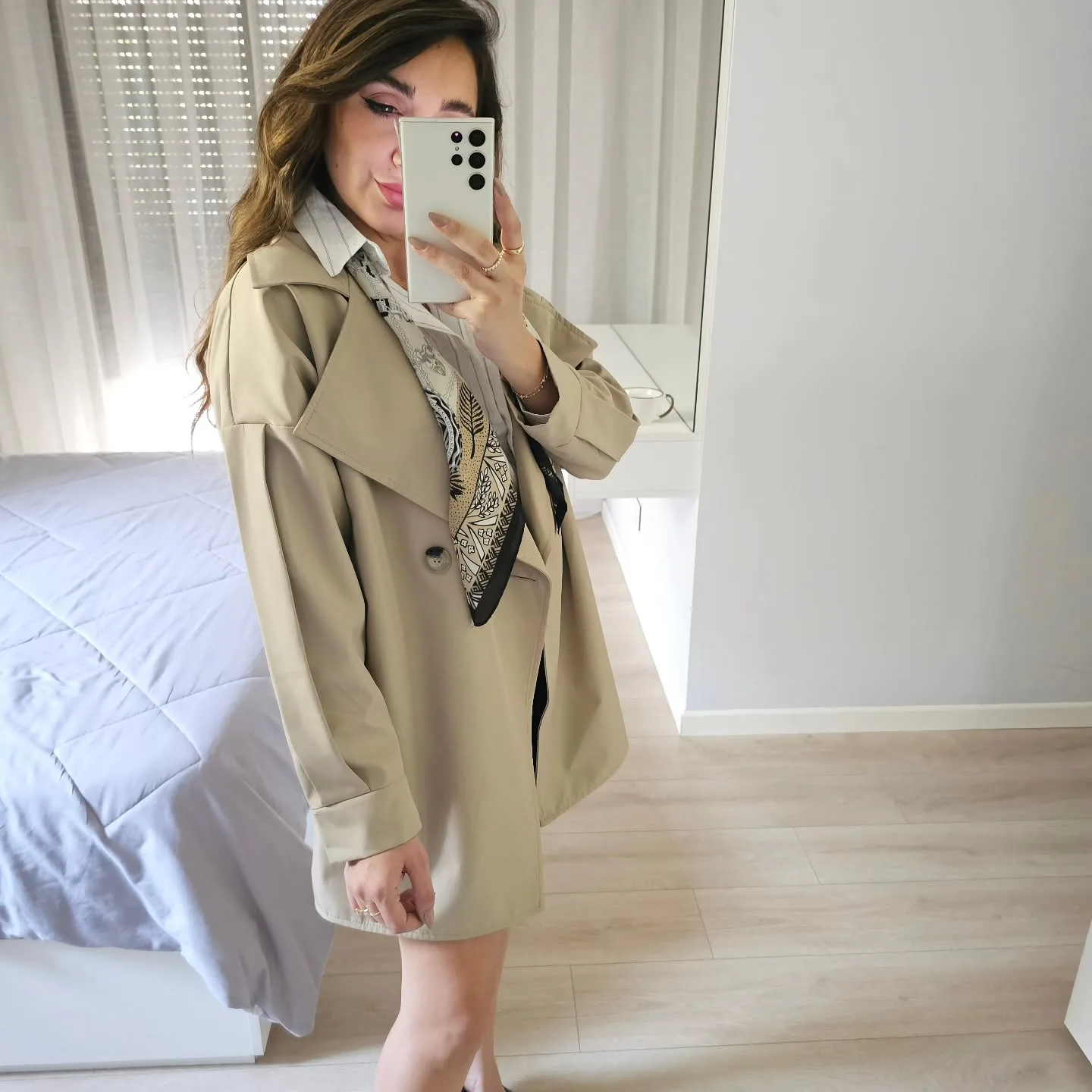 Mid Length Trenchcoat view 3