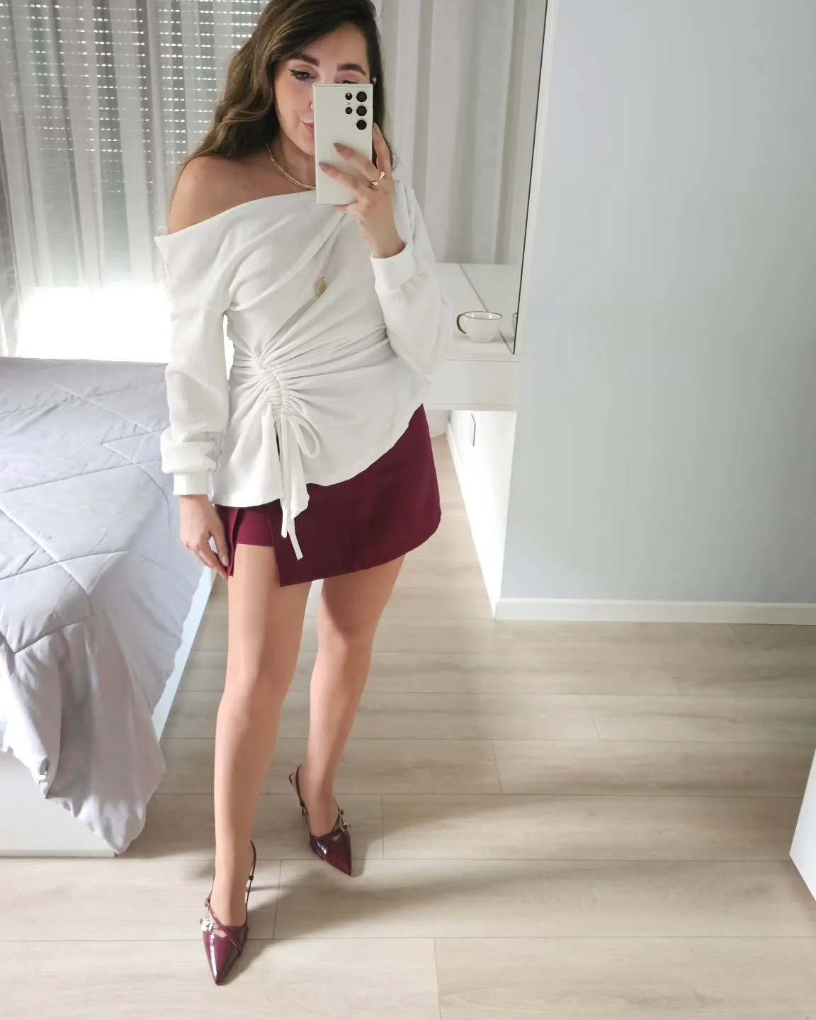Offshoulder Top Oversized Top view 2