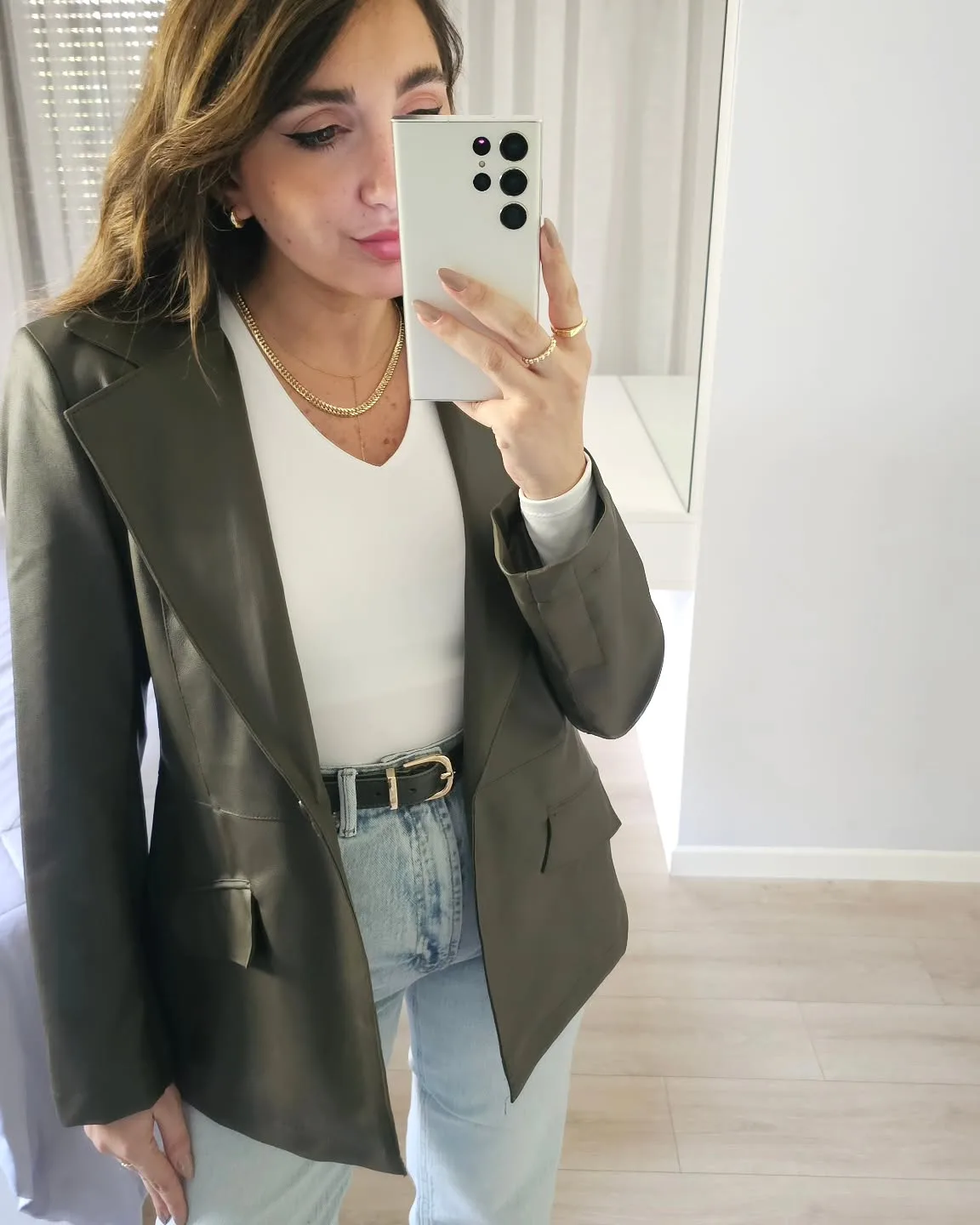 Leather Blazer view 7