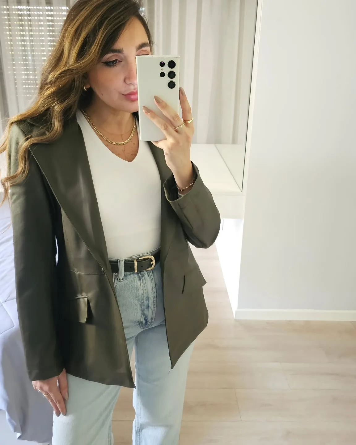 Leather Blazer view 6
