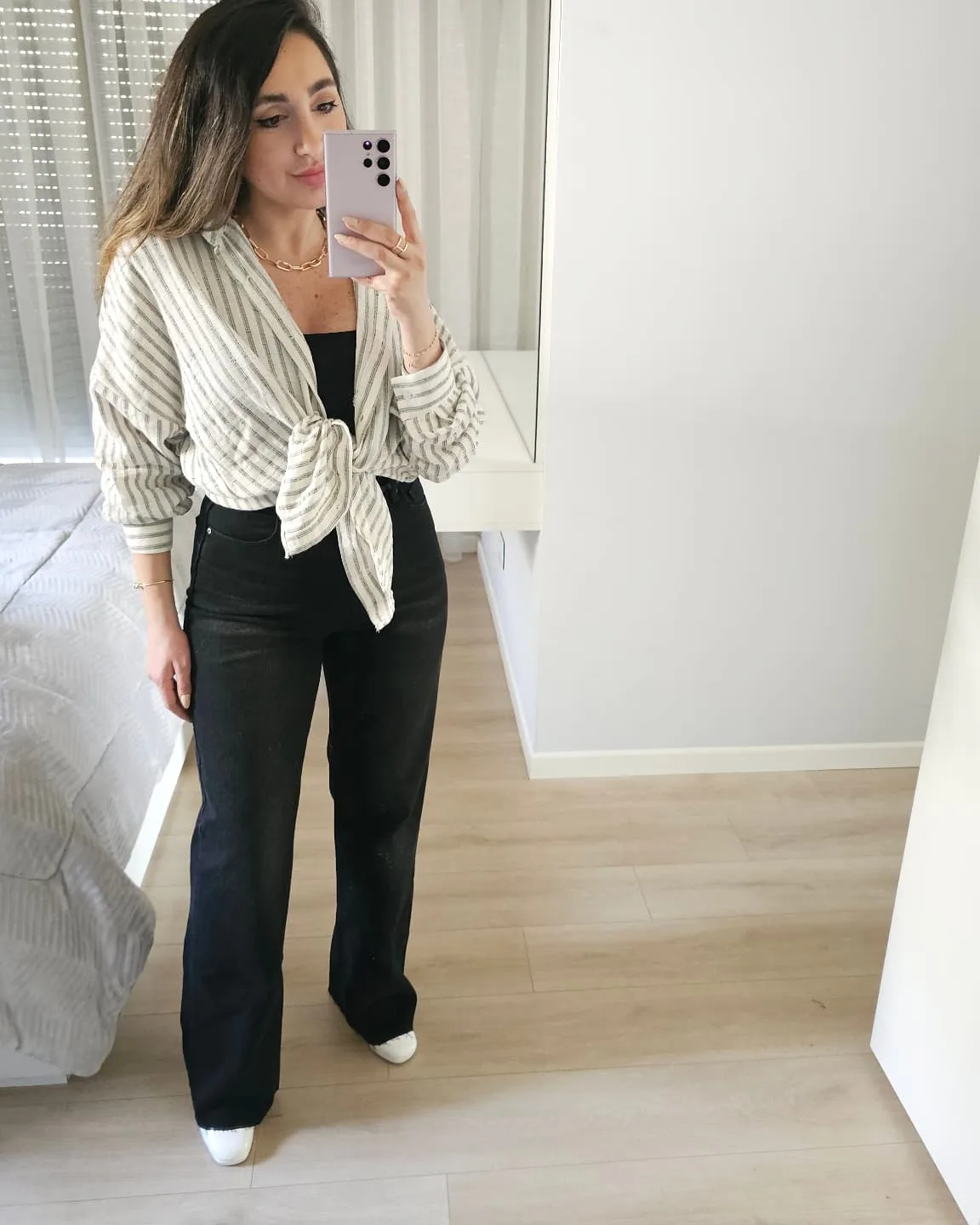 Black Straight Cut Jeans view 3