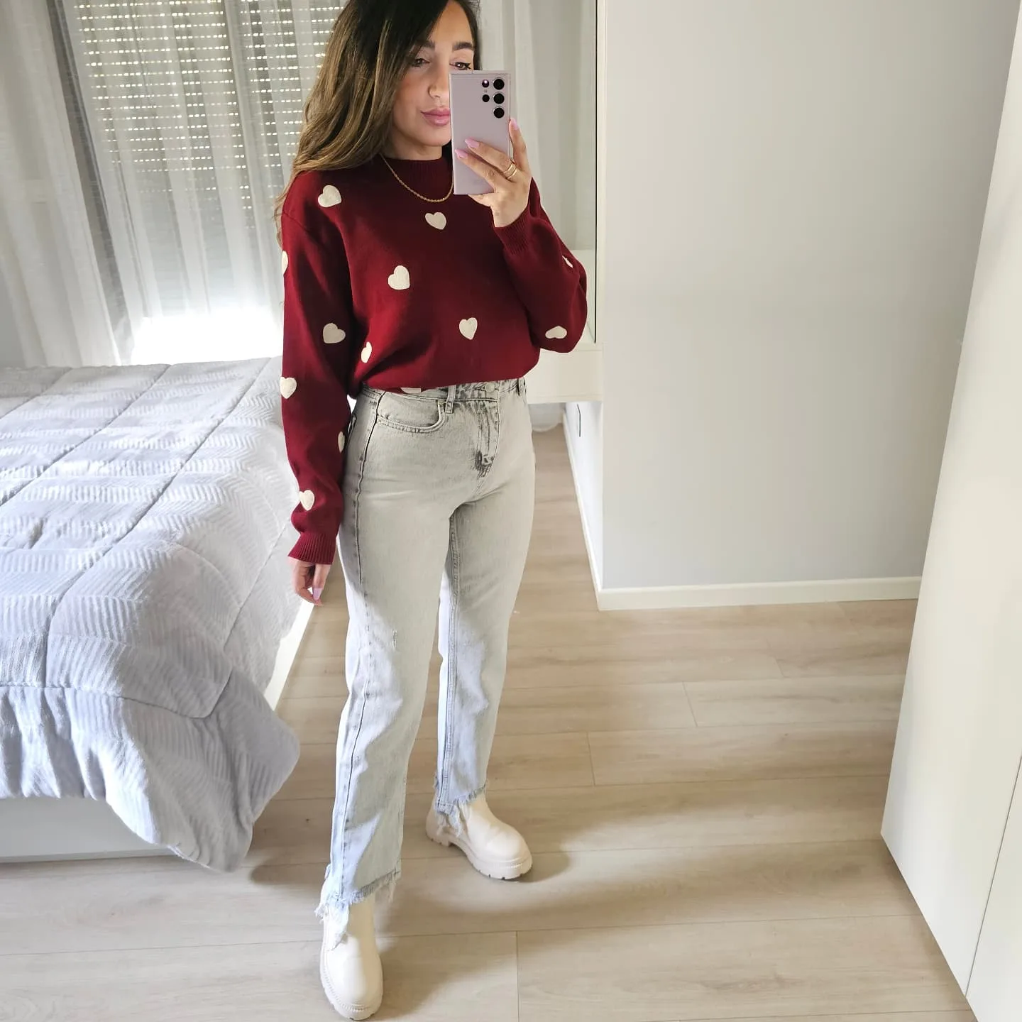 Ice Grey Mom Jeans view 3