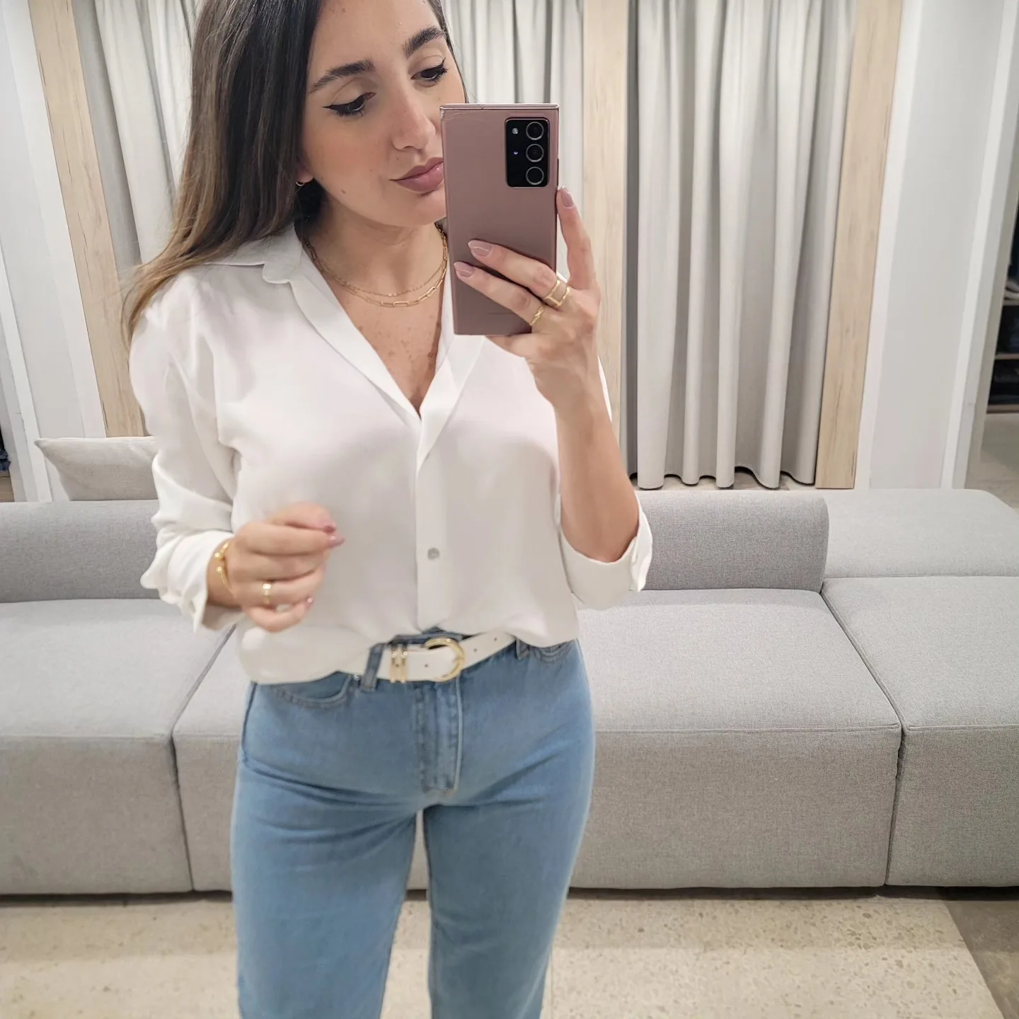 Blue Mom Jeans view 2