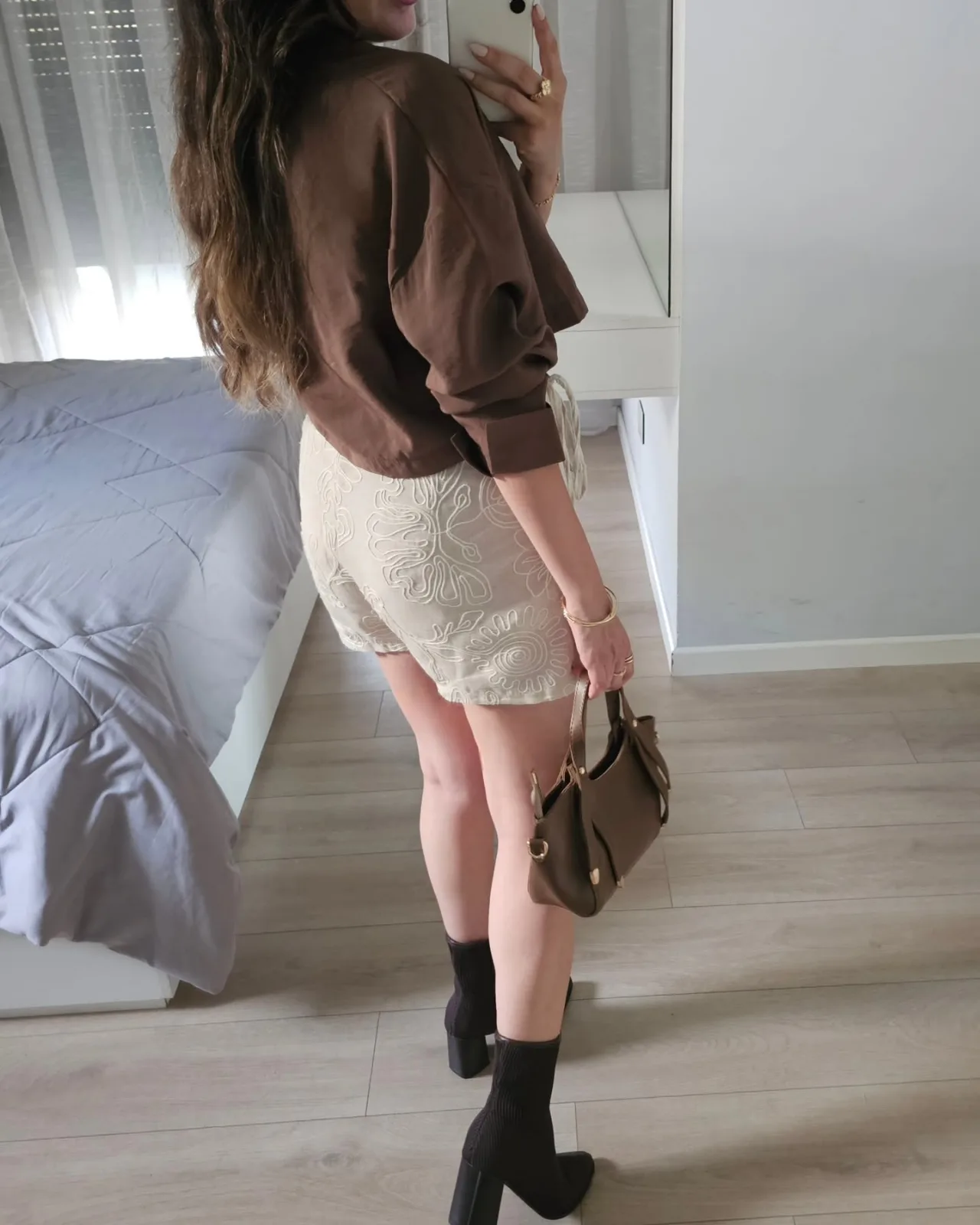 Linen Cropped Shirt view 2