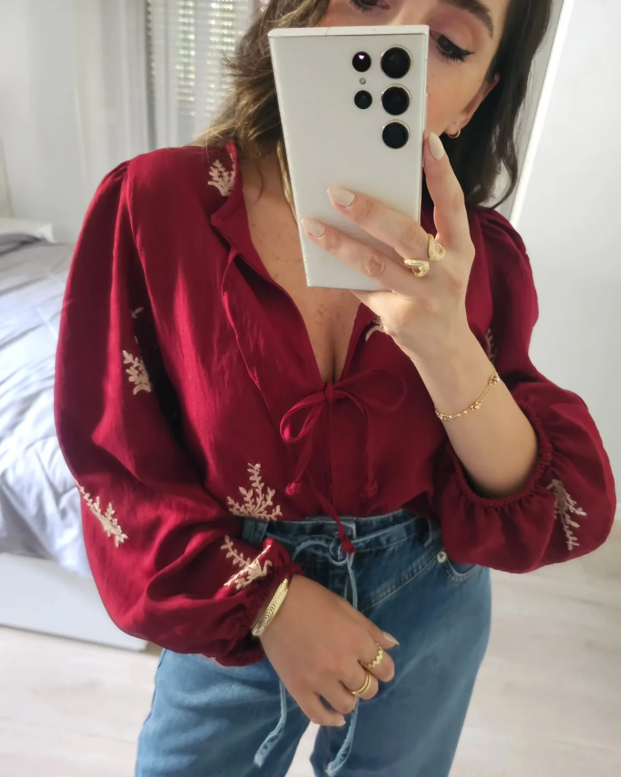 Embroidered Crop Top view 6