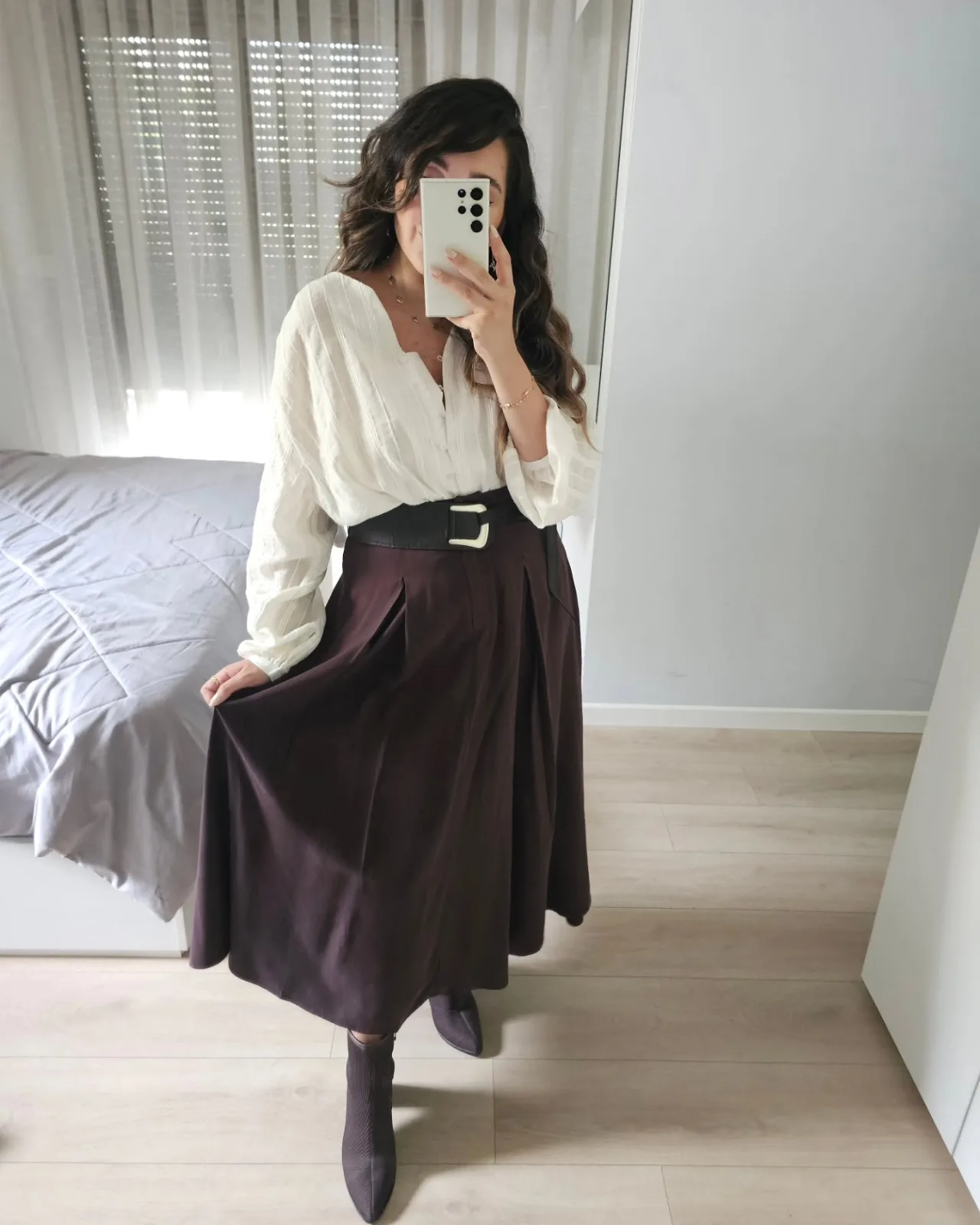 Linen Buttoned Top view 4