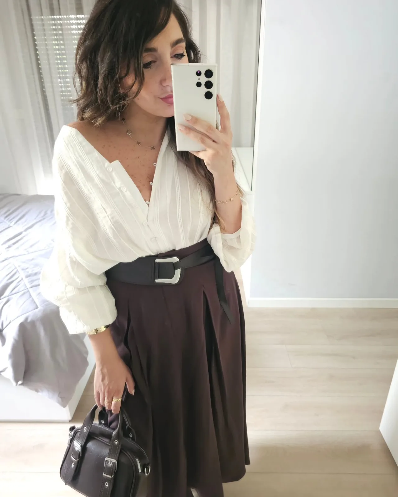 Linen Buttoned Top view 5