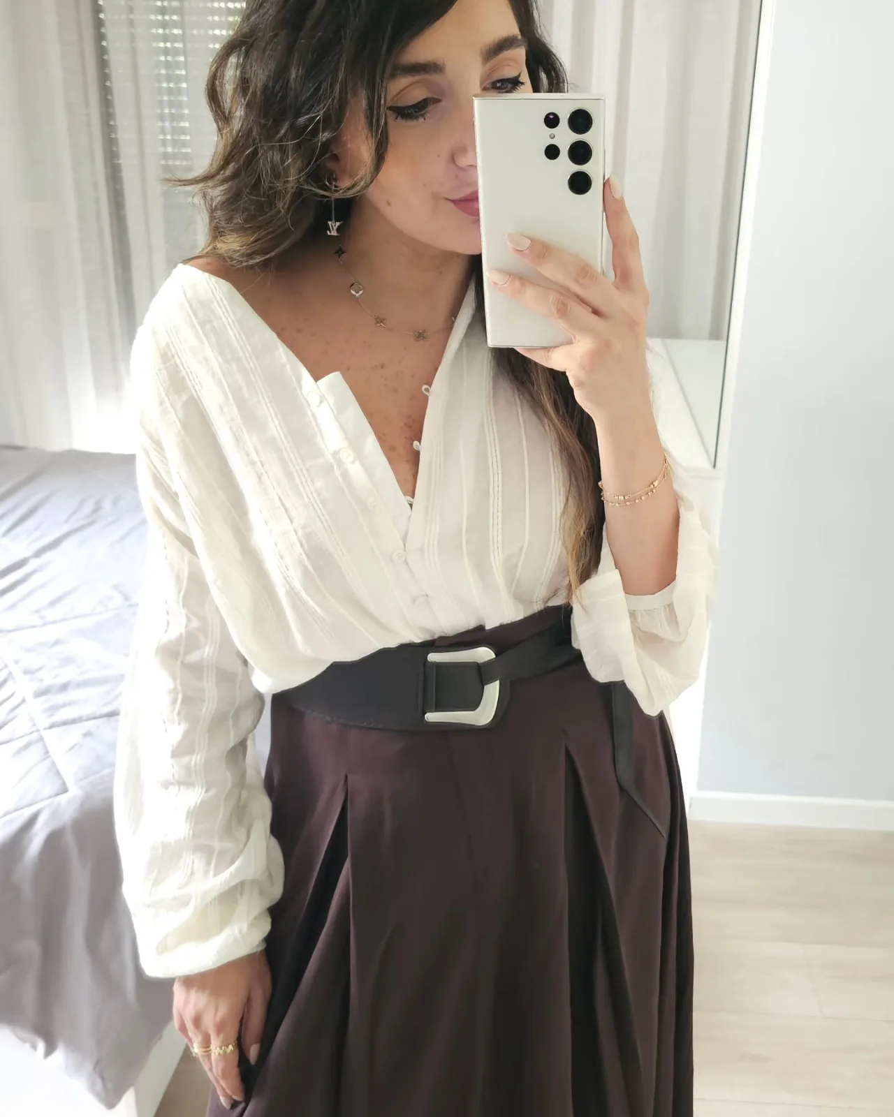 Linen Buttoned Top view 6