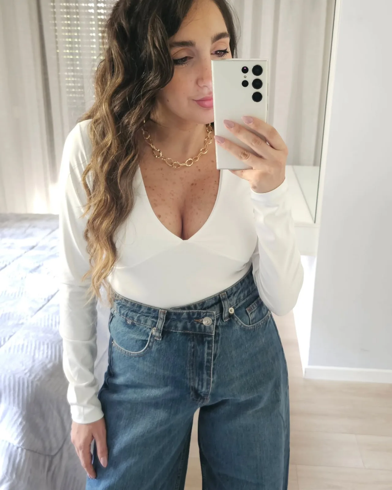 Long Sleeve V Top