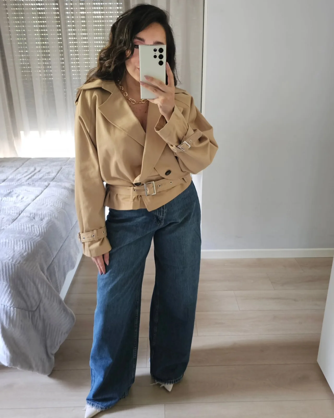 Short Trenchcoat Jacket view 3