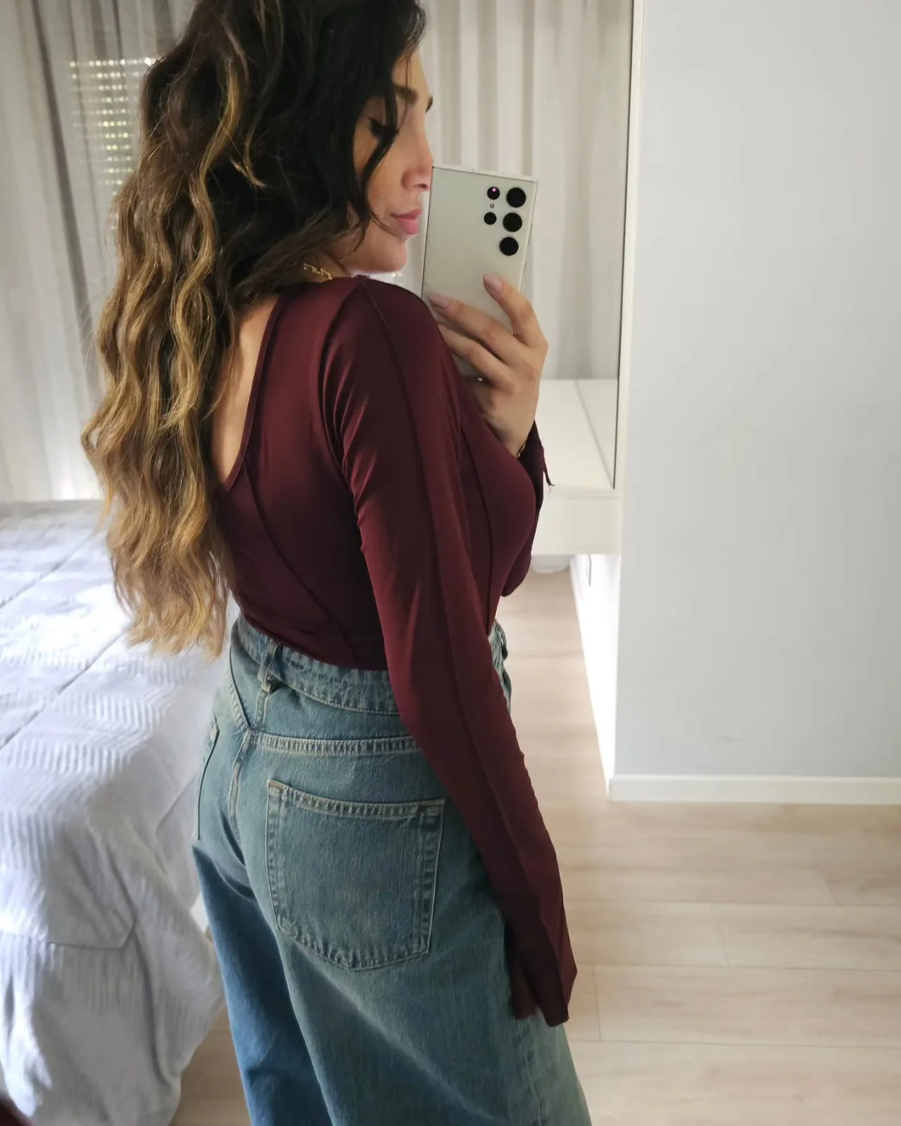 Long Wide Sleeve Top view 3