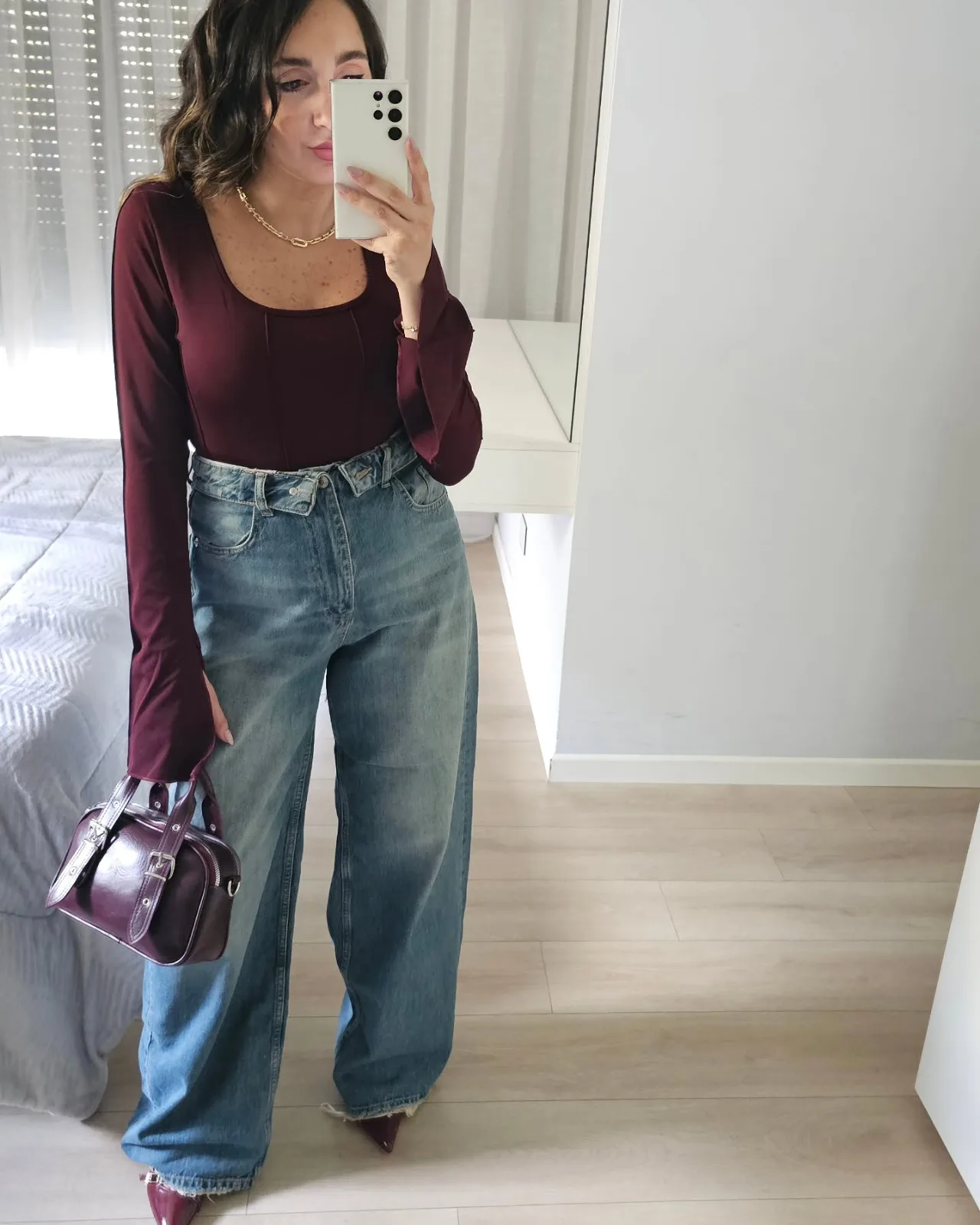 Long Wide Sleeve Top view 1