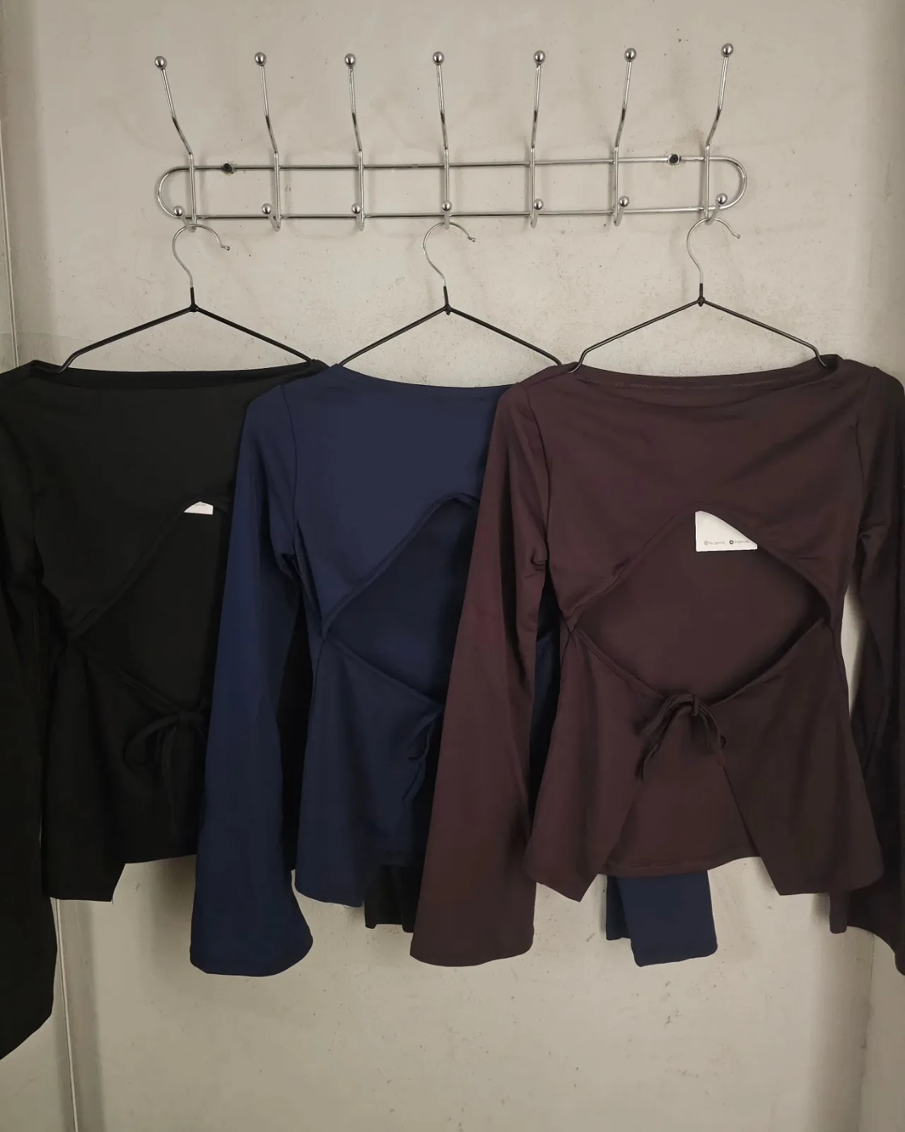 Long Sleeve open Back Top view 4
