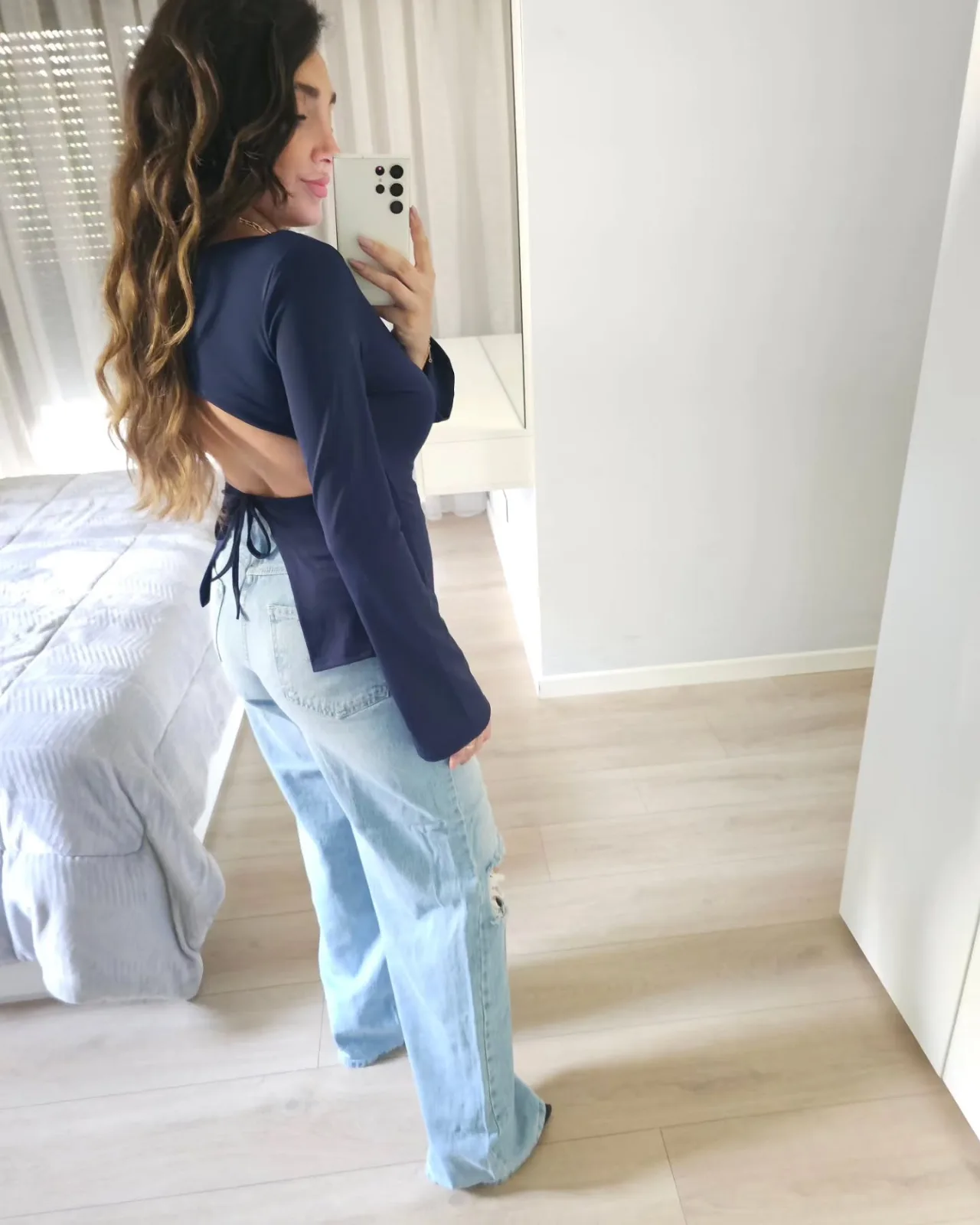 High Rise Wide Legs Detailed Jeans view 2