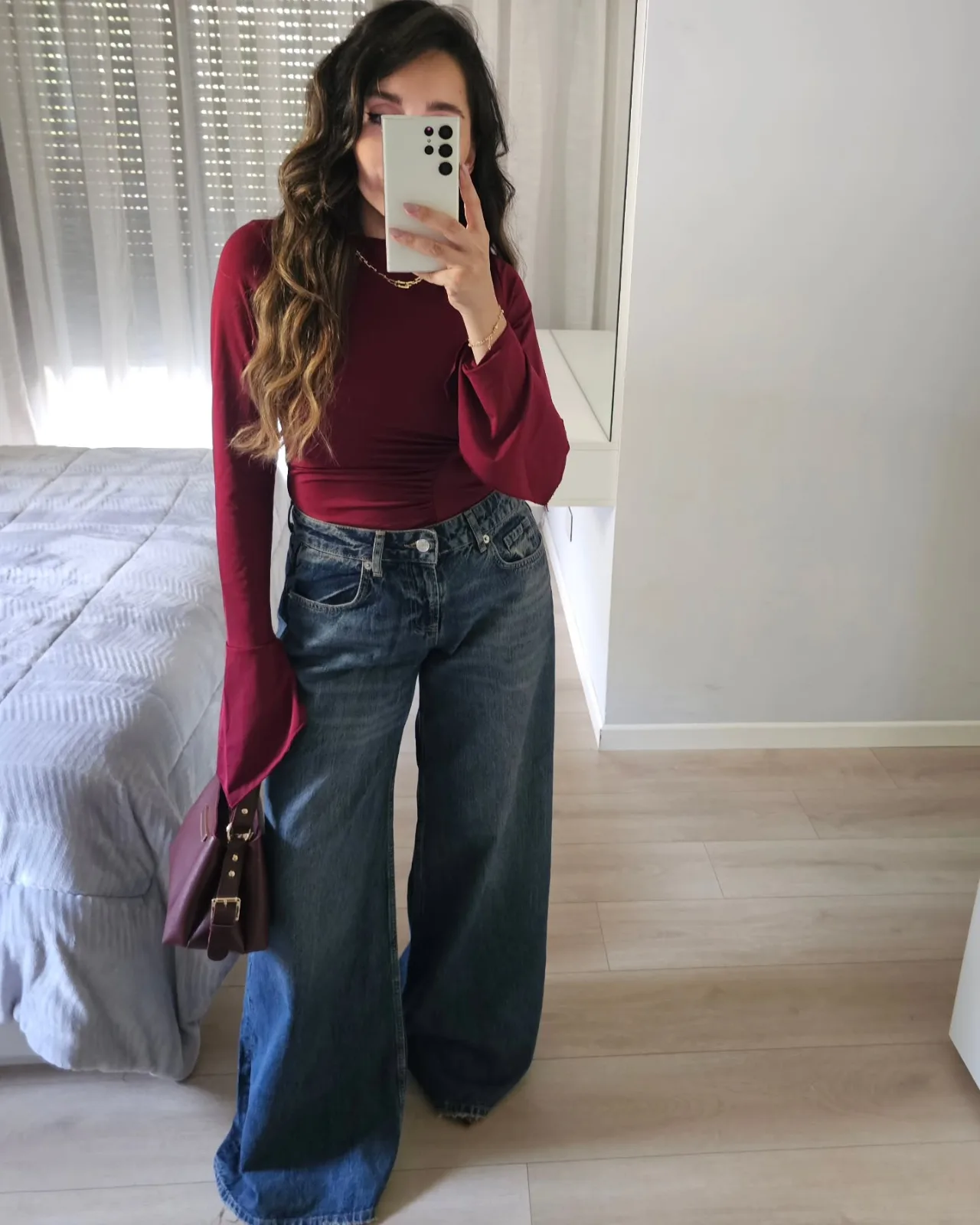 Long Wide Sleeve Top view 1