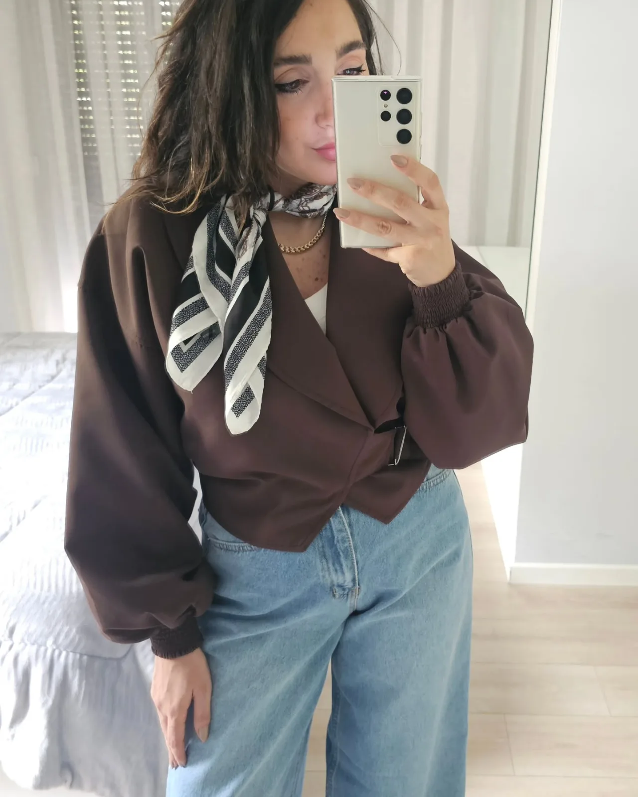 Extra Wide Legs Blue Jeans view 5