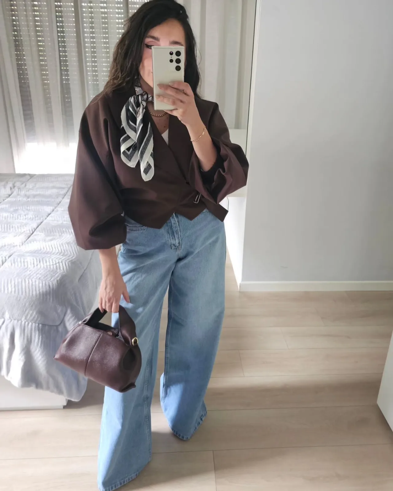 Extra Wide Legs Blue Jeans view 3