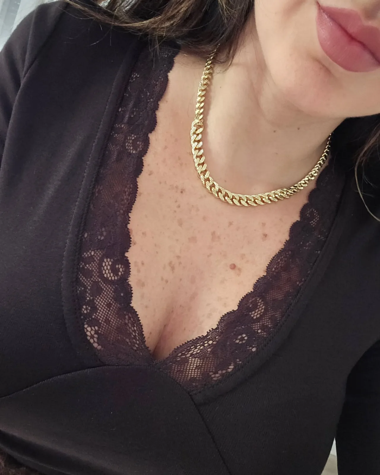 Basic Long Sleeve Lace Top view 2