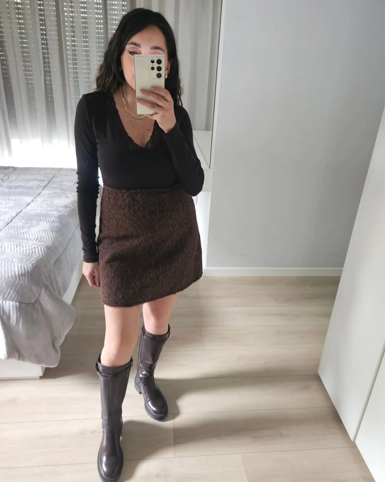Basic Long Sleeve Lace Top view 4