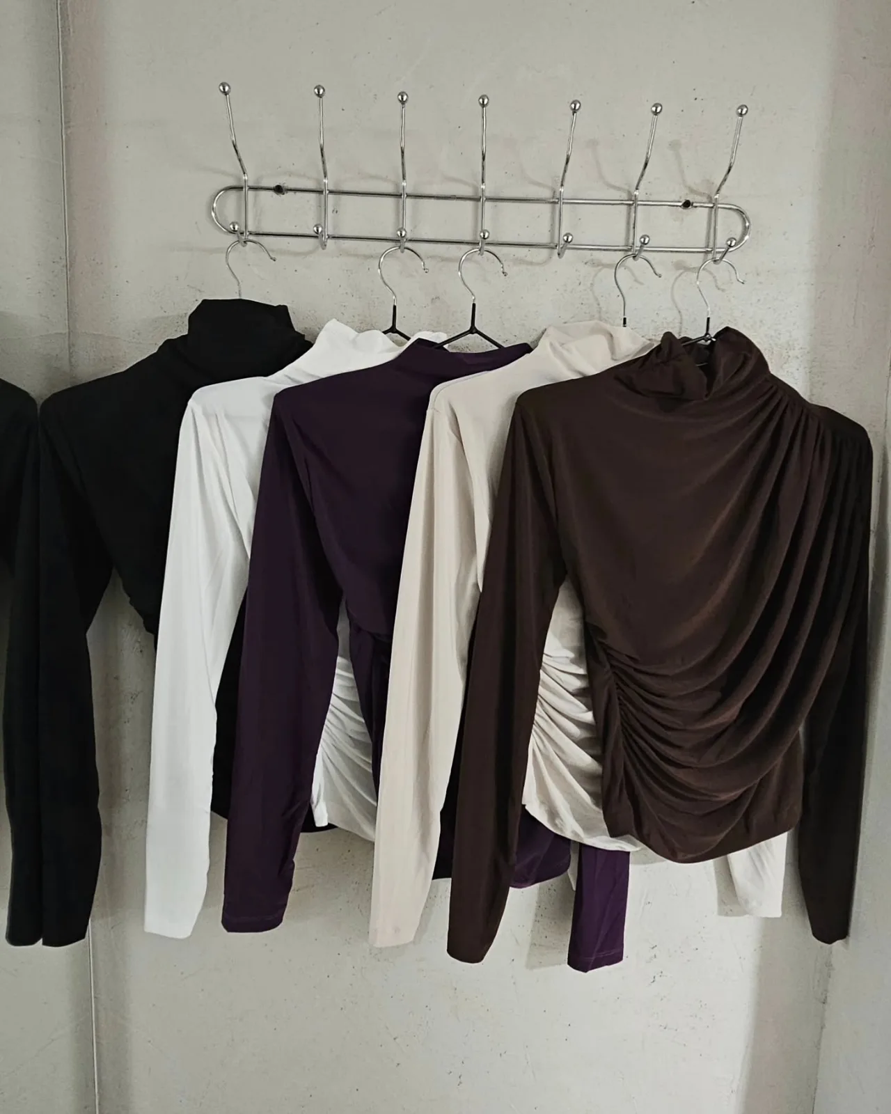 Draped High Neck Top view 2
