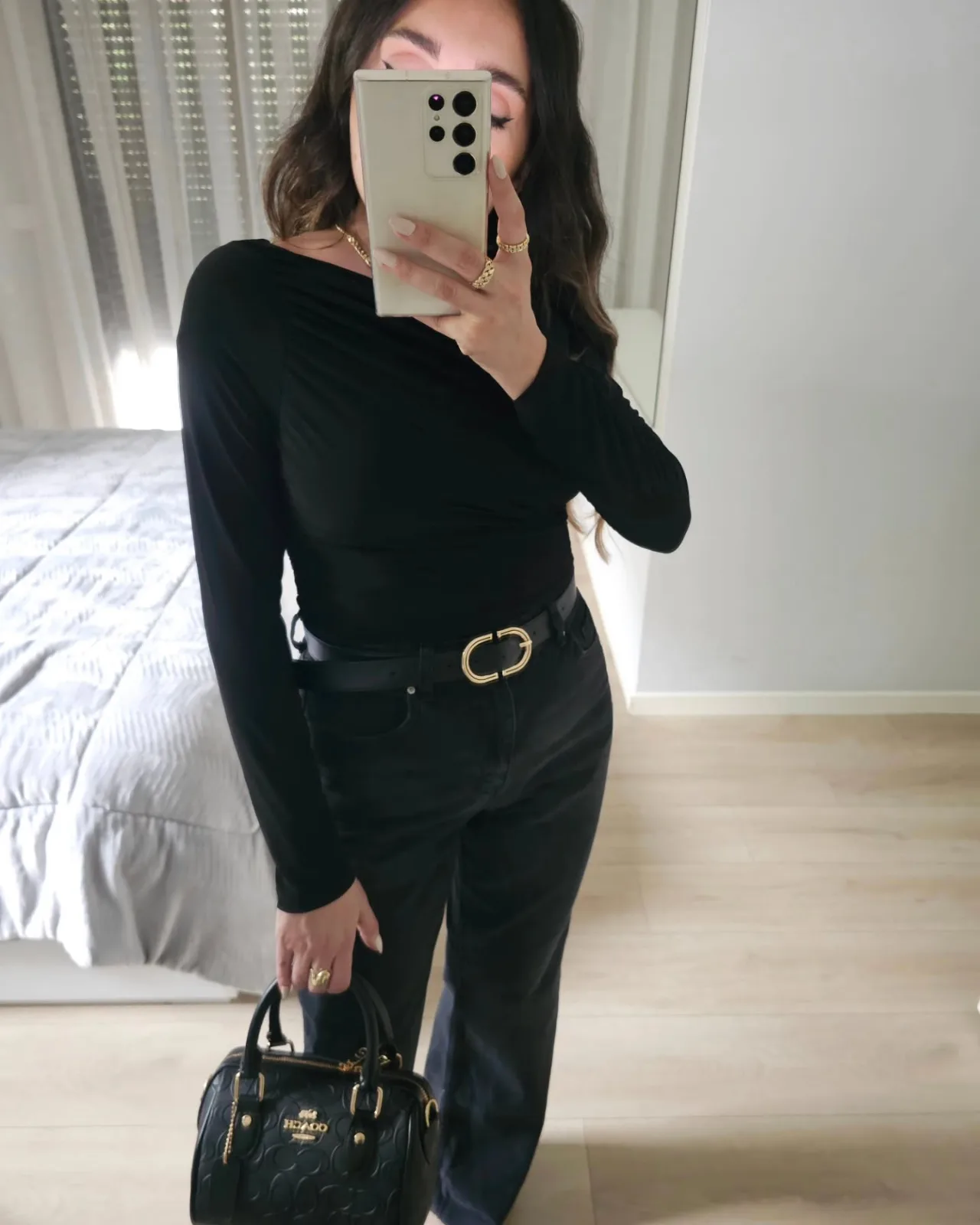 Asymmetrical Long Sleeve Basic Top view 7