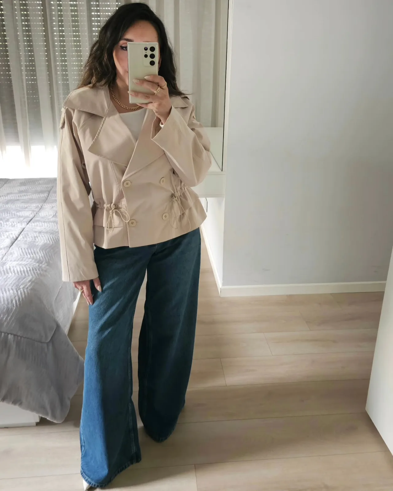 Short Double Breasted Trenchcoat view 4