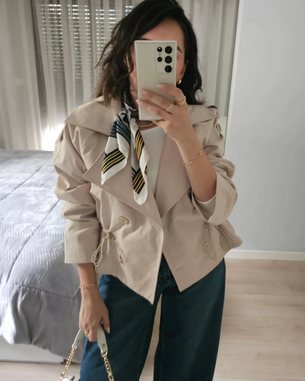 Short Double Breasted Trenchcoat view 6