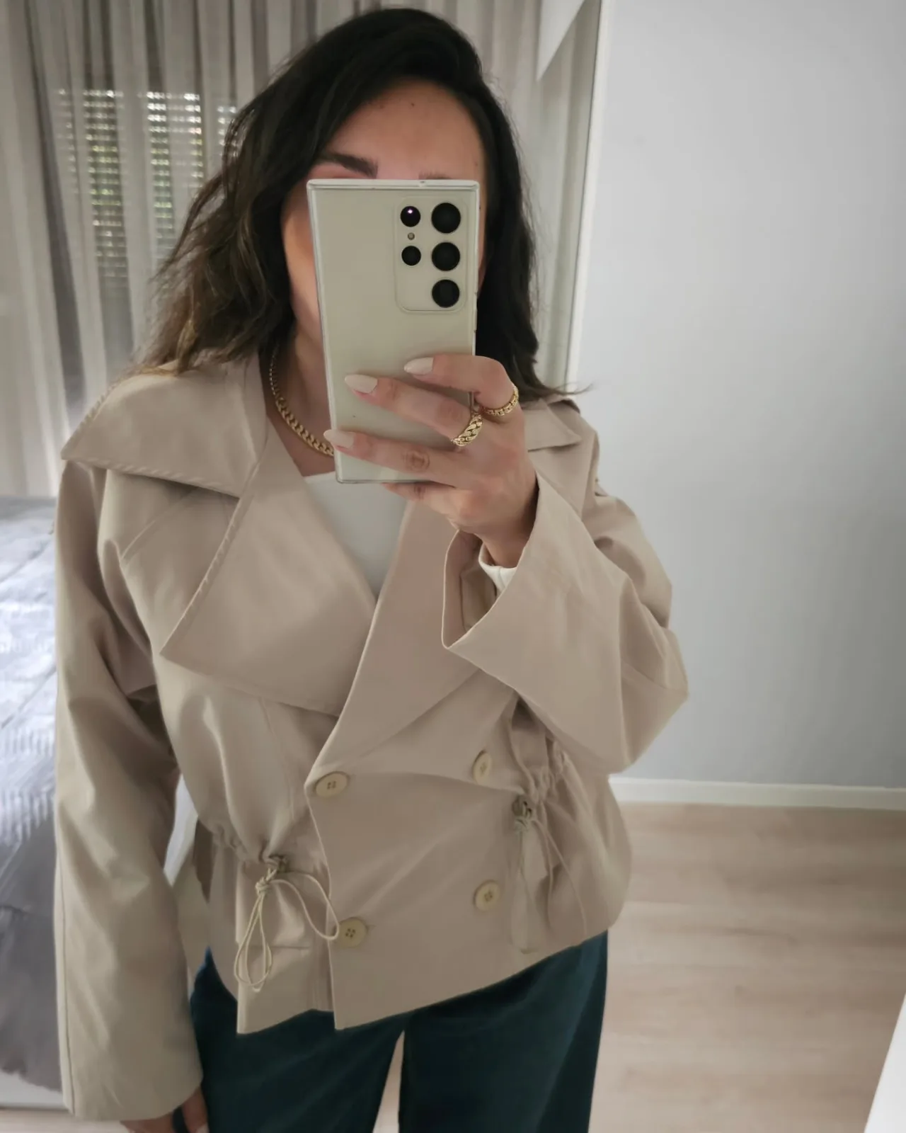 Short Double Breasted Trenchcoat view 7
