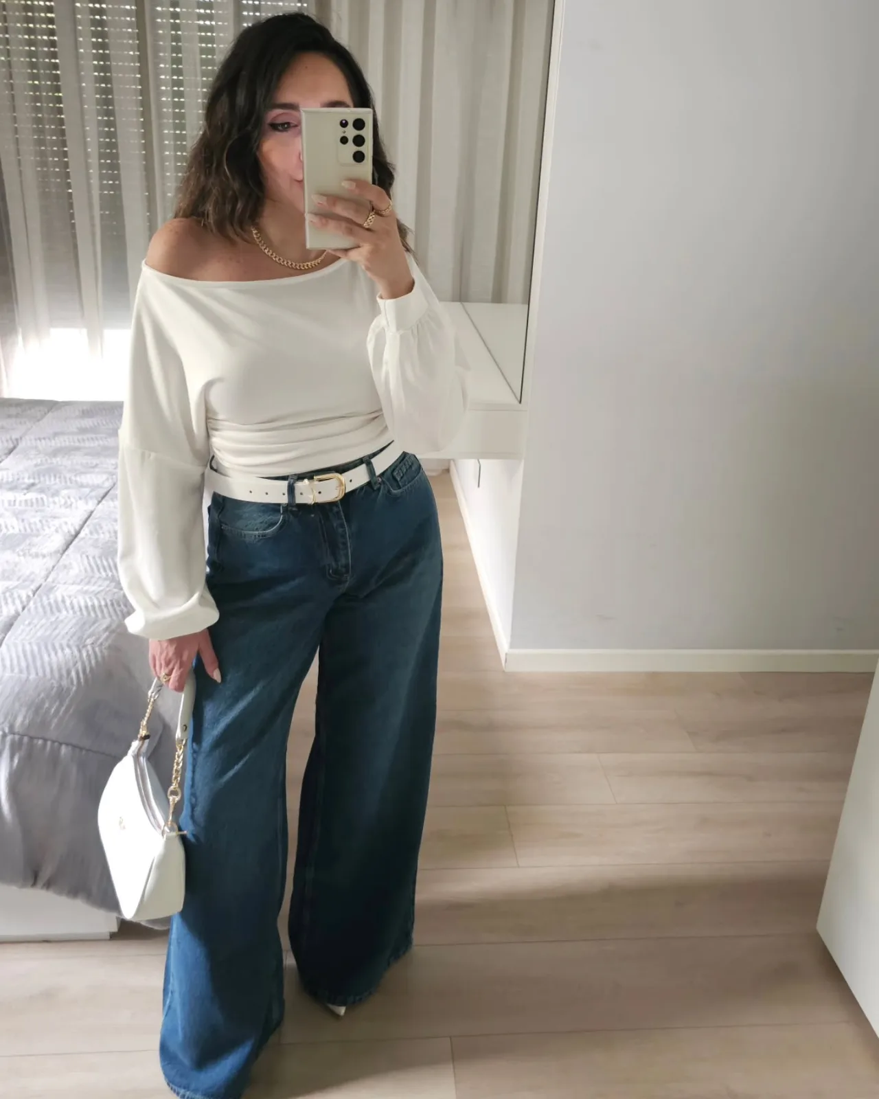 Offshoulder Oversized Long Sleeve Top view 5
