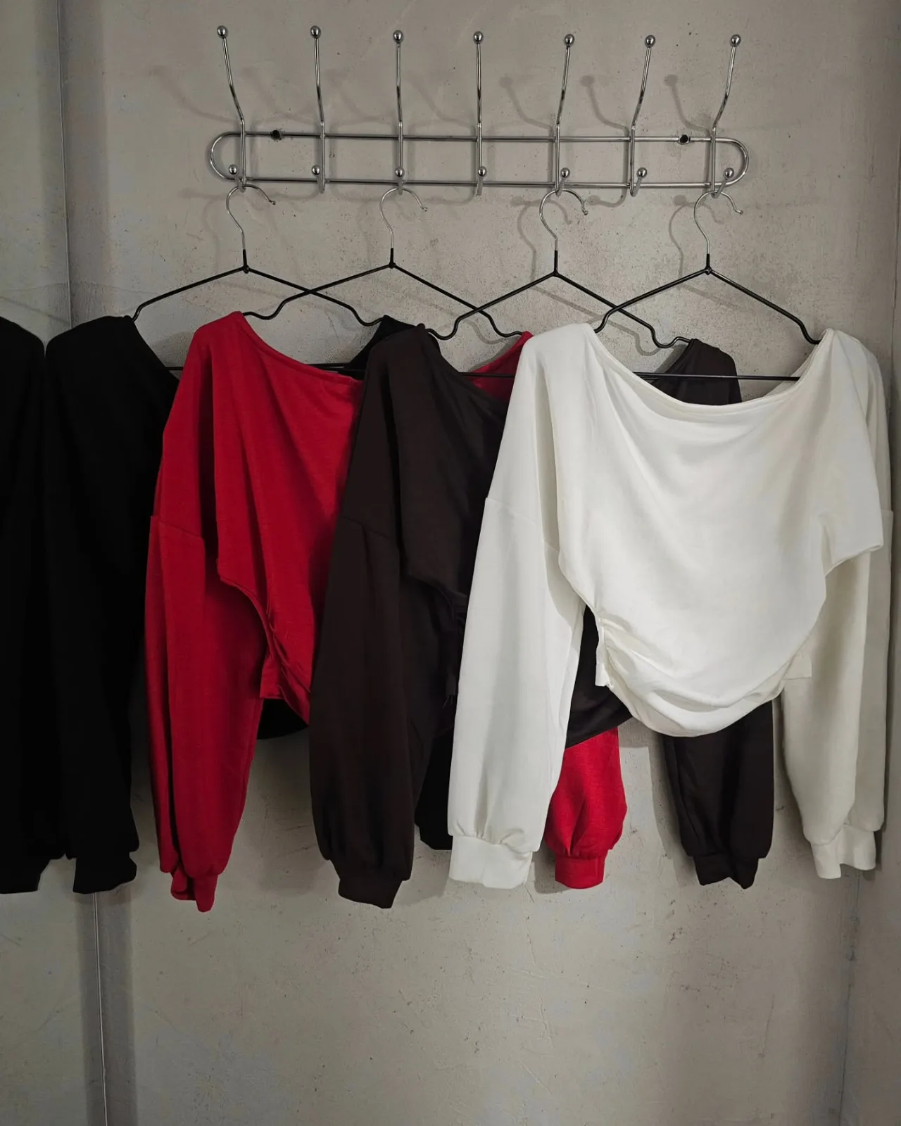 Offshoulder Oversized Long Sleeve Top view 3
