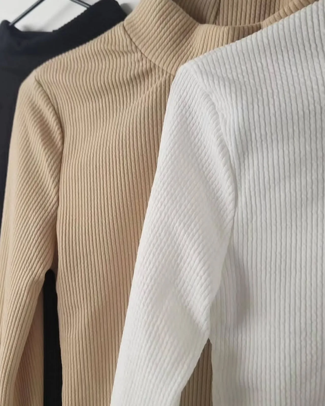 High Neck Long Sleeve Crop Top view 5