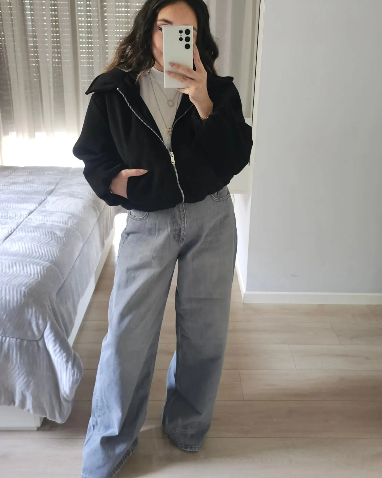 Velvet Short Zipper Jacket view 6