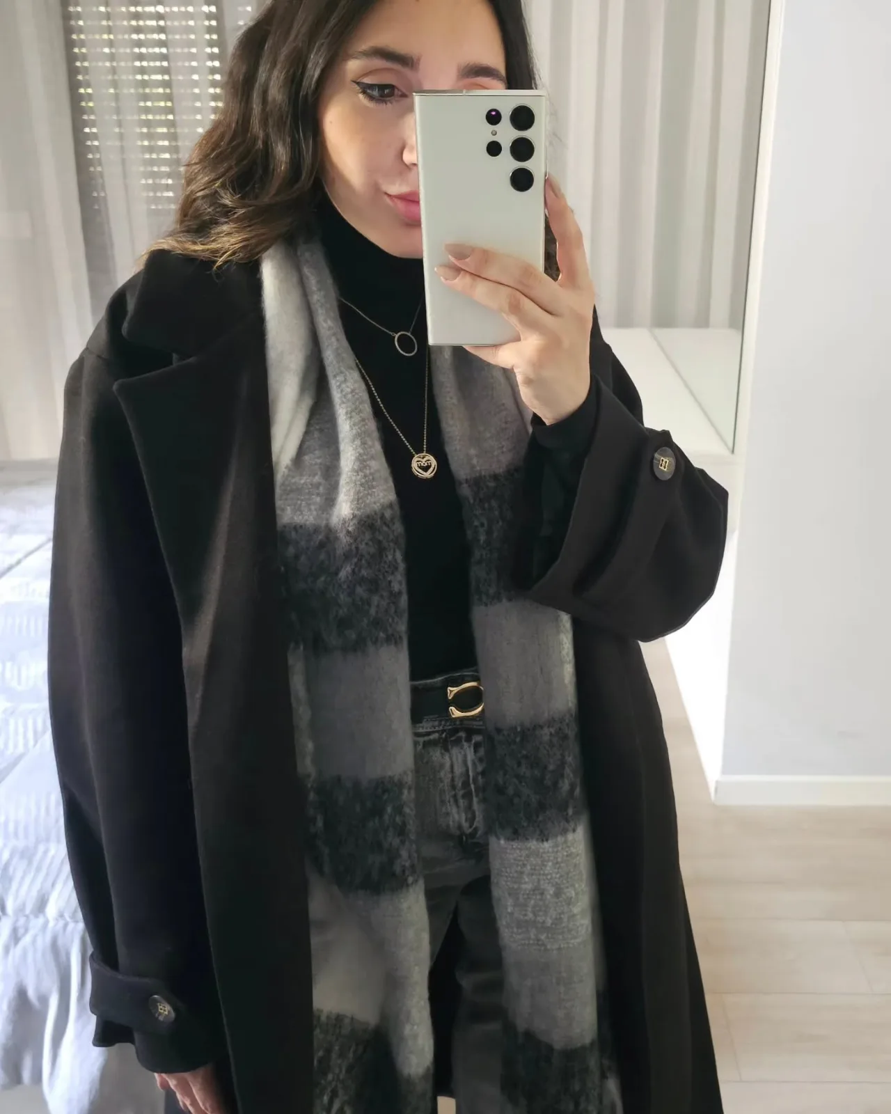 Belted Wool Long Coat view 2