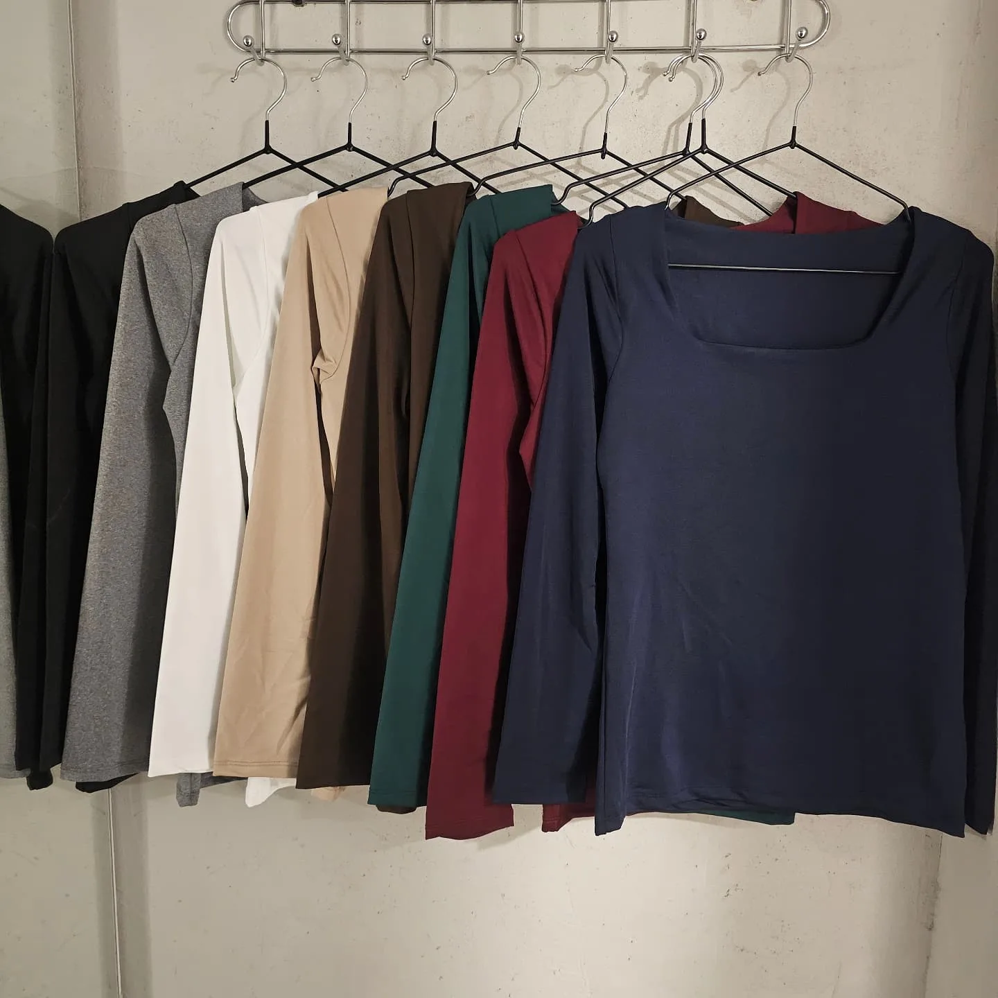 Long Sleeve Square Neck Basic view 5