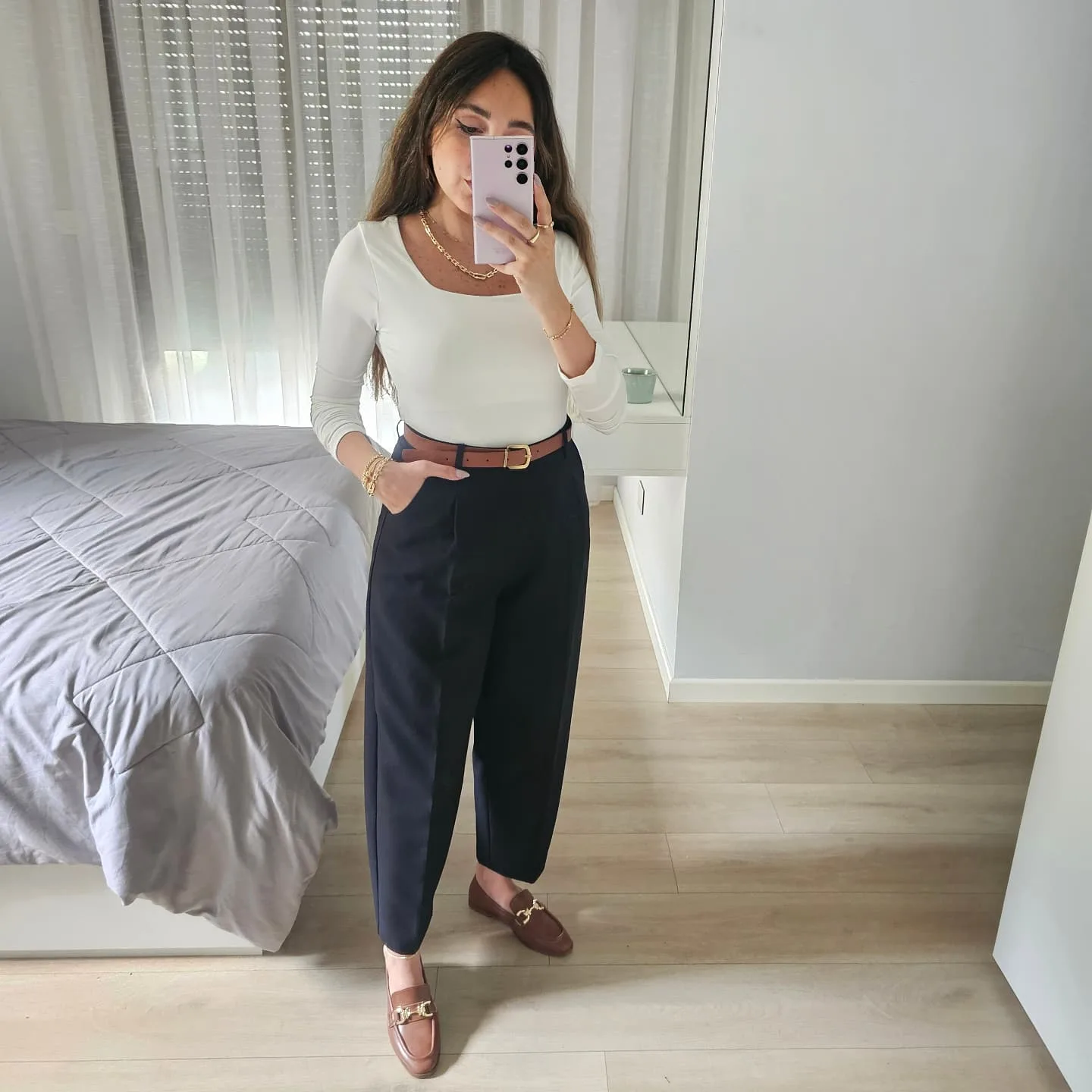Long Sleeve Square Neck Basic view 4