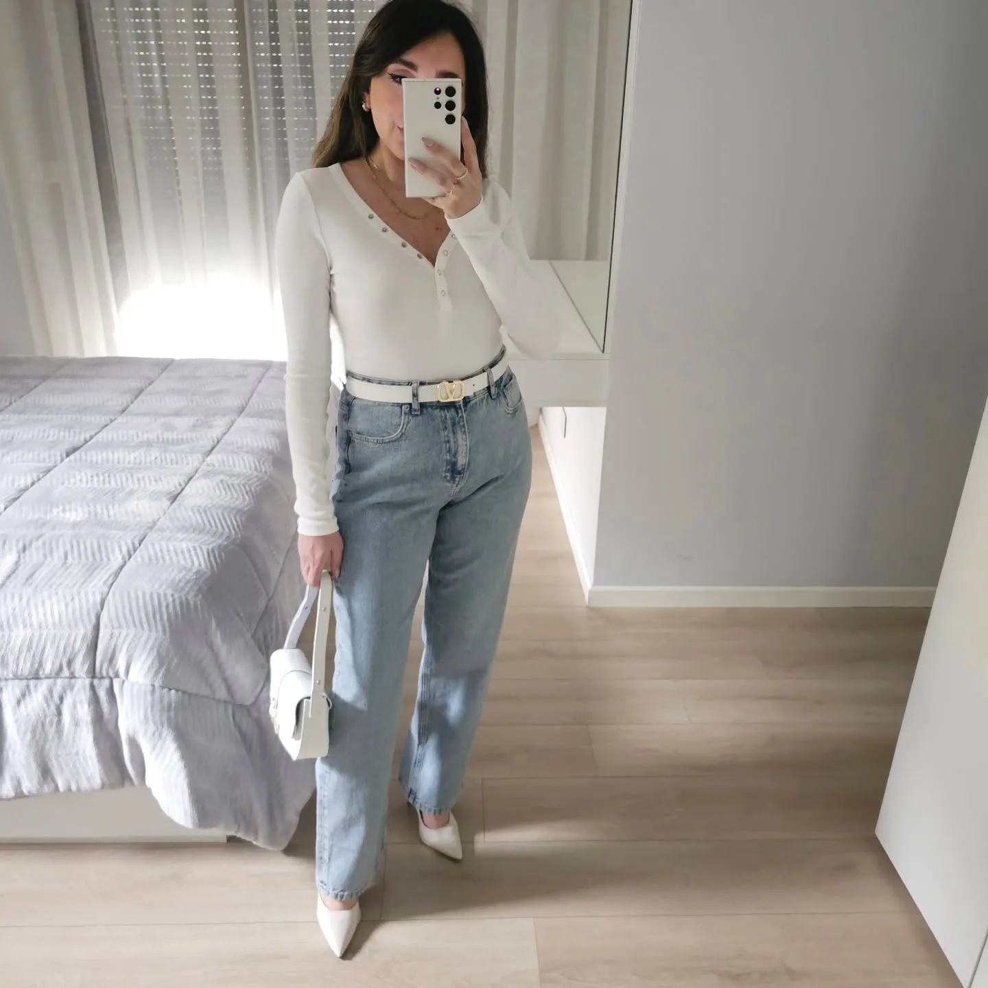 Buttoned Long Sleeve Top view 5