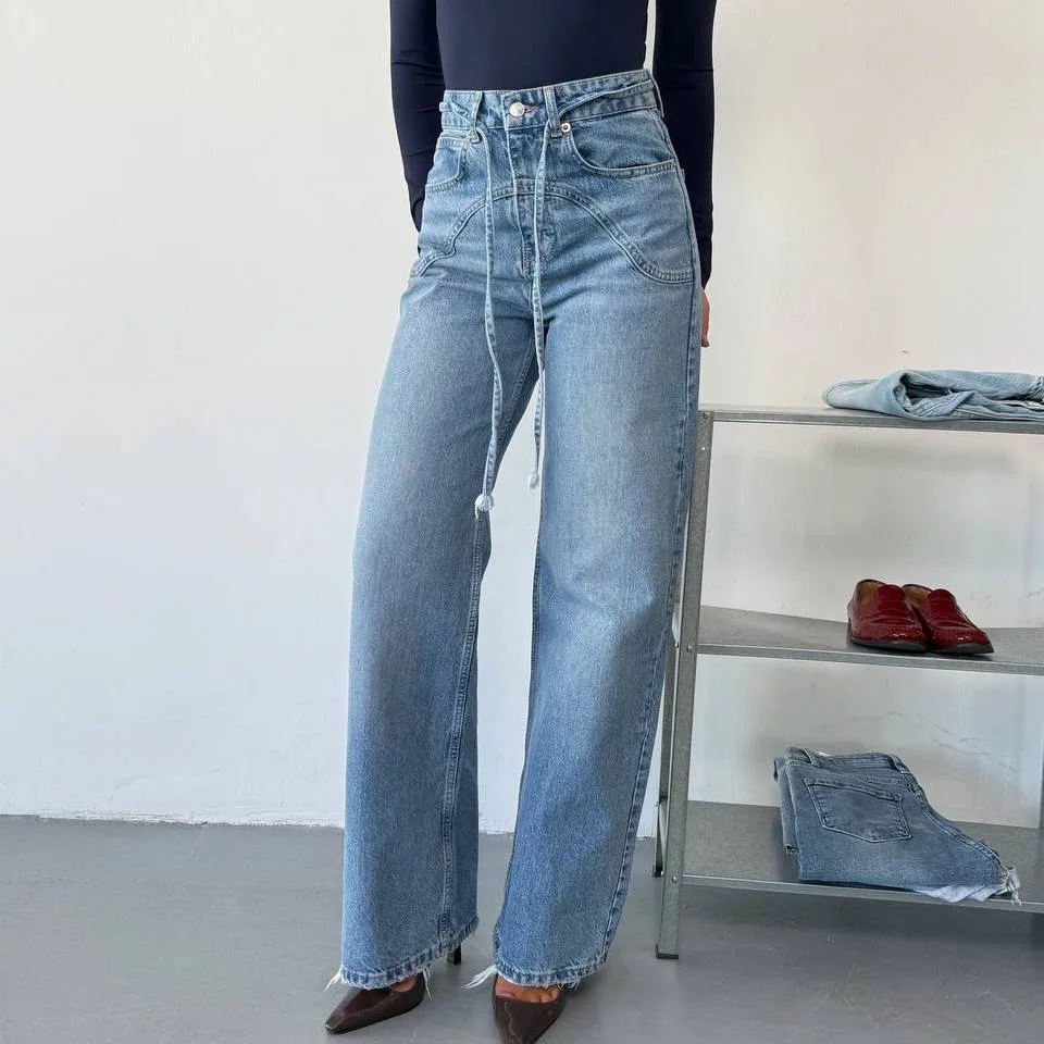 Designed Wide Legs Jeans view 2