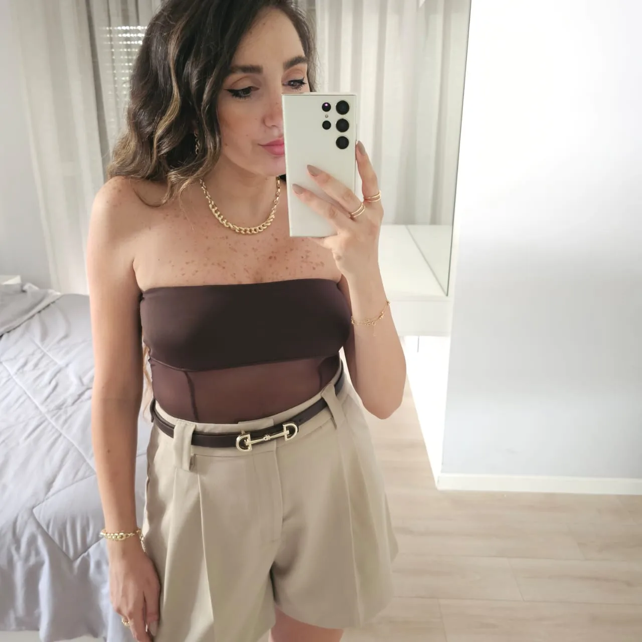 Pleated Shorts view 1